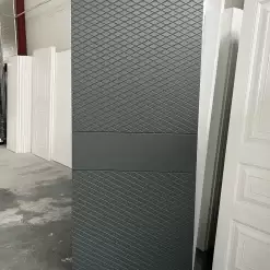 درب اتاق مدرن طرح شبکه‌ای رنگ نوک‌مدادی کد 30215