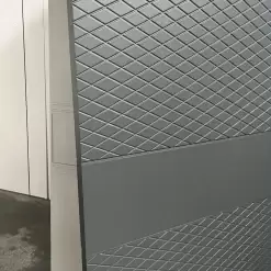 درب اتاق مدرن طرح شبکه‌ای رنگ نوک‌مدادی کد 30215