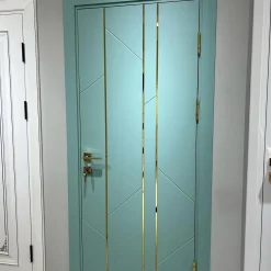 Modern turquoise room door with 2 | فانوس دیزاین تولید کننده انواع درب اتاق ، ضد سرقت، درب ورودی و ضد آل