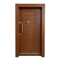 درب ضد سرقت مدرن مدل وینتج با طراحی مستطیلی و کوبۀ فلزی کد 30418
