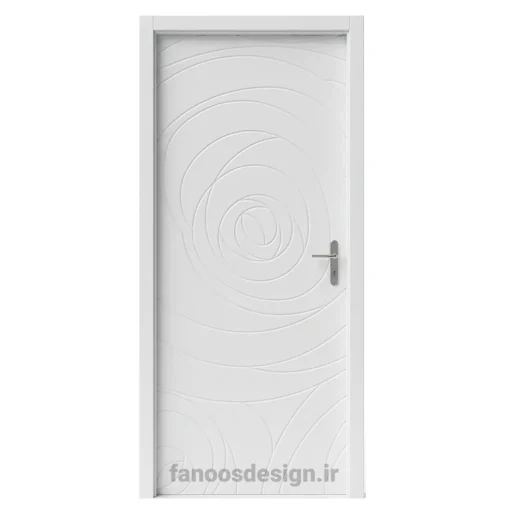درب مدرن سفید طرح برجسته دایرهای کد 30707 6 درب مدرن سفید طرح برجسته دایرهای