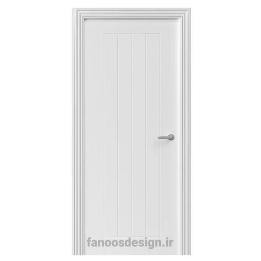 درب مدرن سفید طرح شیار عمودی کد 30689 3 درب مدرن سفید طرح شیار عمودی کد 30689