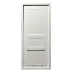 درب داخلی مدرن سفید مدل سه‌قسمتی کد 30317