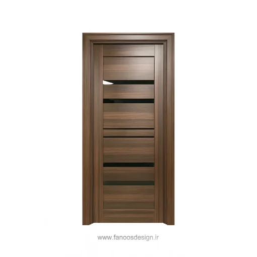 درب MDF طرح چوب مدرن مدل افقی شیار‌دار