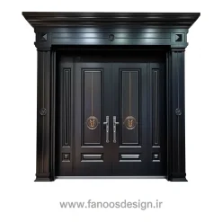 درب ورودی دو لنگه سلطنتی مدل عقاب طلایی