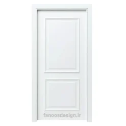 درب چوبی روستیک با شیار عمودی مدل کلاسیک