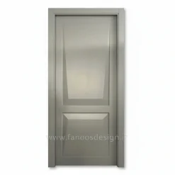 درب اتاقی MDF رنگ طوسی مدل دو‌قاب ساده