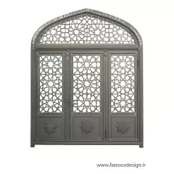 درب مسجدی فلزی طرح مشبک سنتی - کد 30212