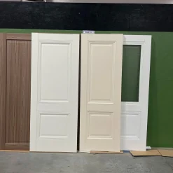 درب MDF سفید با پنل سبز زیتونی مدل نئوکلاسیک کد 30288 8 درب MDF سفید با پنل سبز زیتونی