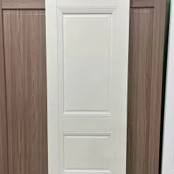 درب MDF سفید با پنل سبز زیتونی مدل نئوکلاسیک کد 30288 9 درب MDF سفید با پنل سبز زیتونی