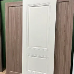 درب MDF سفید با پنل سبز زیتونی مدل نئوکلاسیک کد 30288 10 درب MDF سفید با پنل سبز زیتونی