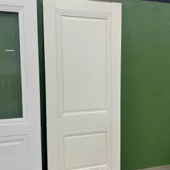 درب MDF سفید با پنل سبز زیتونی مدل نئوکلاسیک کد 30288 13 درب MDF سفید با پنل سبز زیتونی