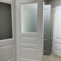 درب داخلی سفید مدل الماسپن کد 30620 3 White interior door 1 2 | فانوس دیزاین تولید کننده انواع درب اتاق ، ضد سرقت، درب ورودی و ضد آل