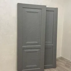 درب داخلی کلاسیک طوسی مدل پانل برجسته کد 30592 10 درب داخلی کلاسیک طوسی