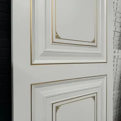 درب لوکس سفید با تزئینات کد 30323 5 درب لوکس سفید با تزئینات