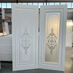 درب لوکس سفید با طراحی کلاسیک و شیشه سندبلاست کد 30563 10 درب لوکس سفید با طراحی کلاسیک و شیشه سندبلاست کد 30563