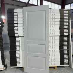 درب MDF نئوکلاسیک سفید با قاب ساده سهتکه کد 30297 8 درب MDF نئوکلاسیک سفید با قاب ساده سهتکه