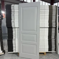 درب MDF نئوکلاسیک سفید با قاب ساده سهتکه کد 30297 10 درب MDF نئوکلاسیک سفید با قاب ساده سهتکه