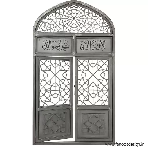 درب دو لنگه مسجدی با طرح اسلامی - کد 30213