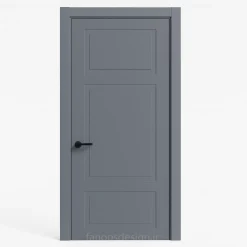 درب داخلی طوسی مدرن MDF خرید درب اتاق ساده و لوکس از فانوس دیزاین