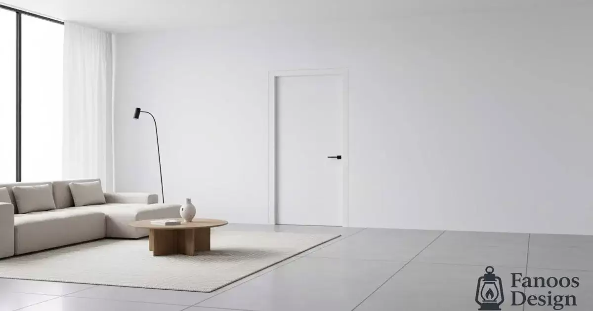 انتخاب درب مناسب دکوراسیون مینیمال؛ راهنمای کامل برای دربهای فلت، سفید و مدرن 1 انتخاب درب مناسب دکوراسیون مینیمال