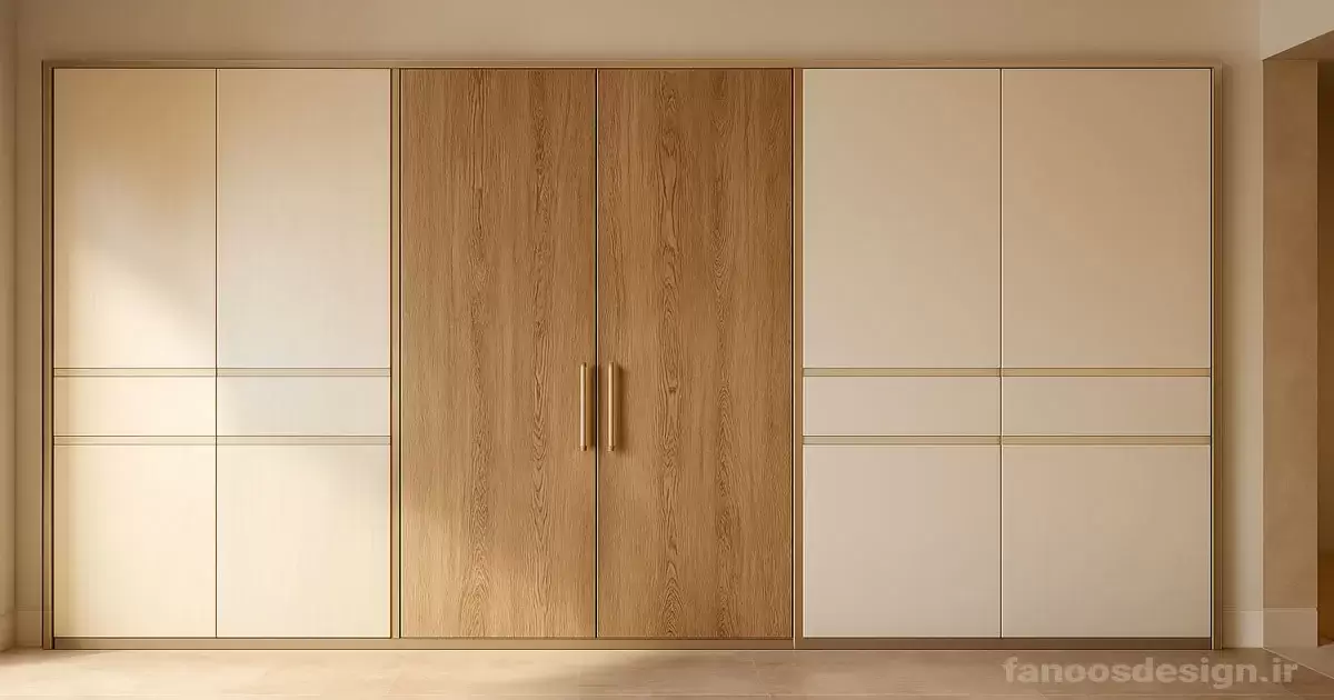 ترکیب رنگ‌ها و طراحی روز کمد دیواری