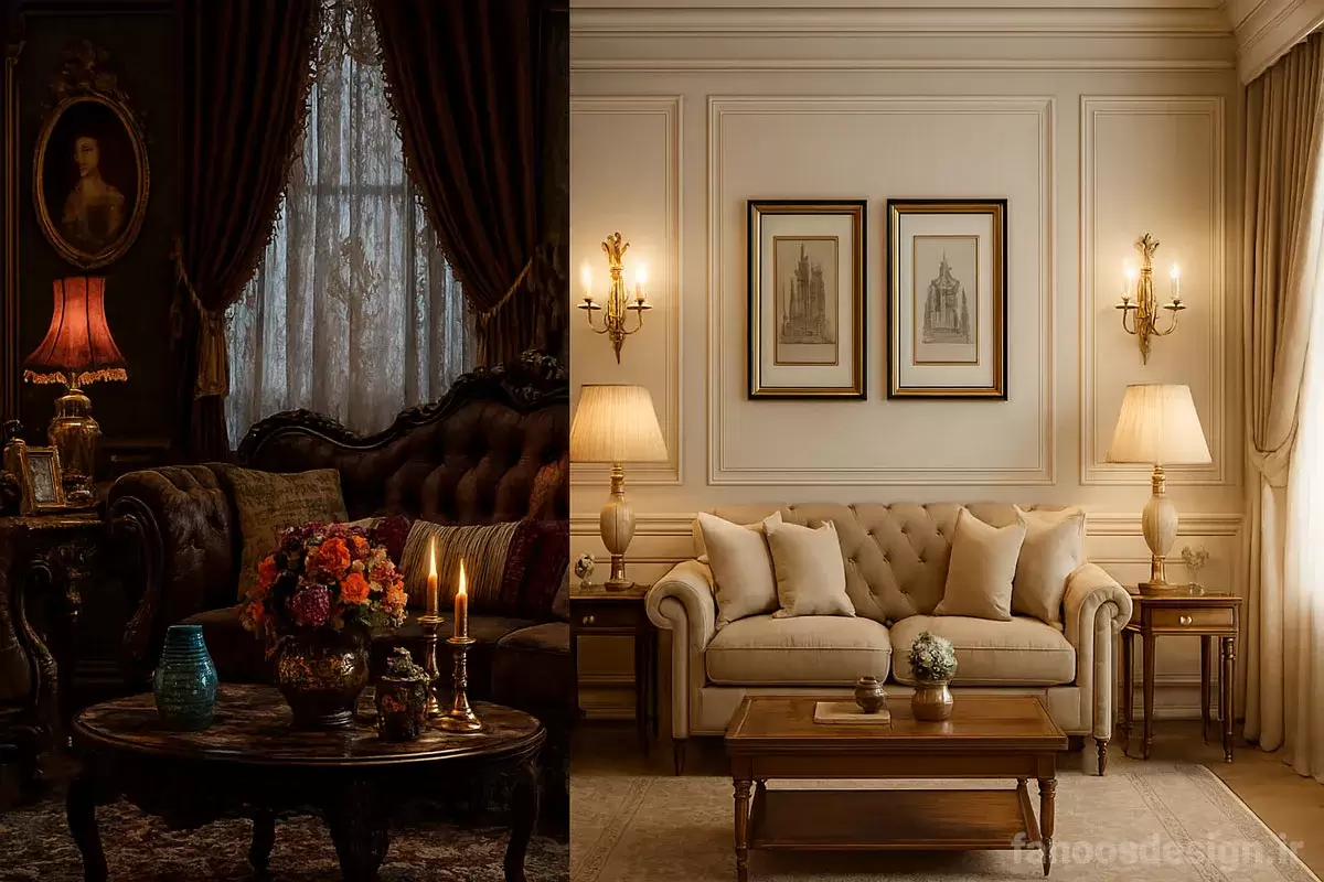 Common mistakes in classic decoration 3 | فانوس دیزاین تولید کننده انواع درب اتاق ، ضد سرقت، درب ورودی و ضد آل