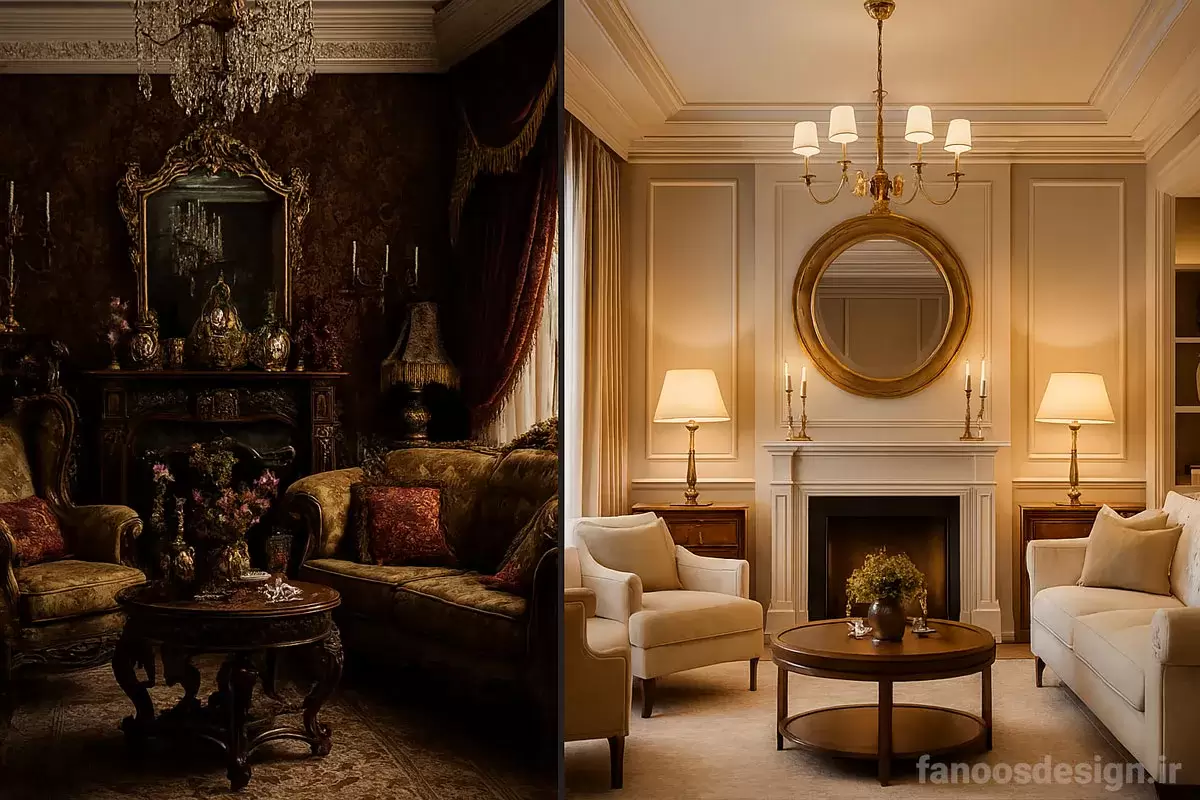 Common mistakes in classic decoration | فانوس دیزاین تولید کننده انواع درب اتاق ، ضد سرقت، درب ورودی و ضد آل