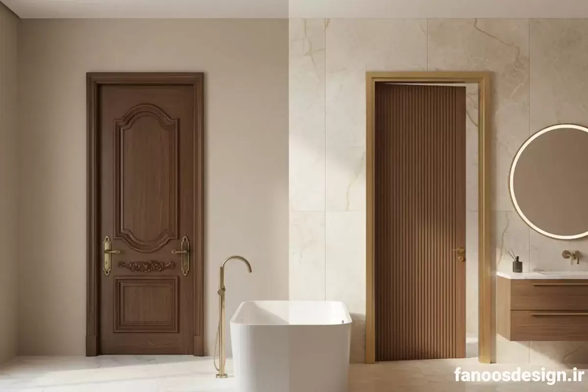 درب MDF معمولی برای سرویس