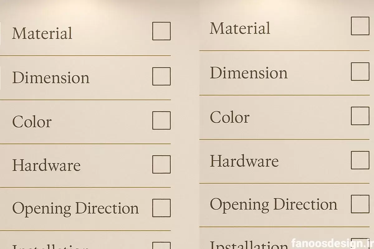 راهنمای کامل خرید درب اتاق خواب؛ چکلیست حرفهای برای انتخاب بهترین مدل 4 Complete Guide to Buying Bedroom Doors3 | فانوس دیزاین تولید کننده انواع درب اتاق ، ضد سرقت، درب ورودی و ضد آل