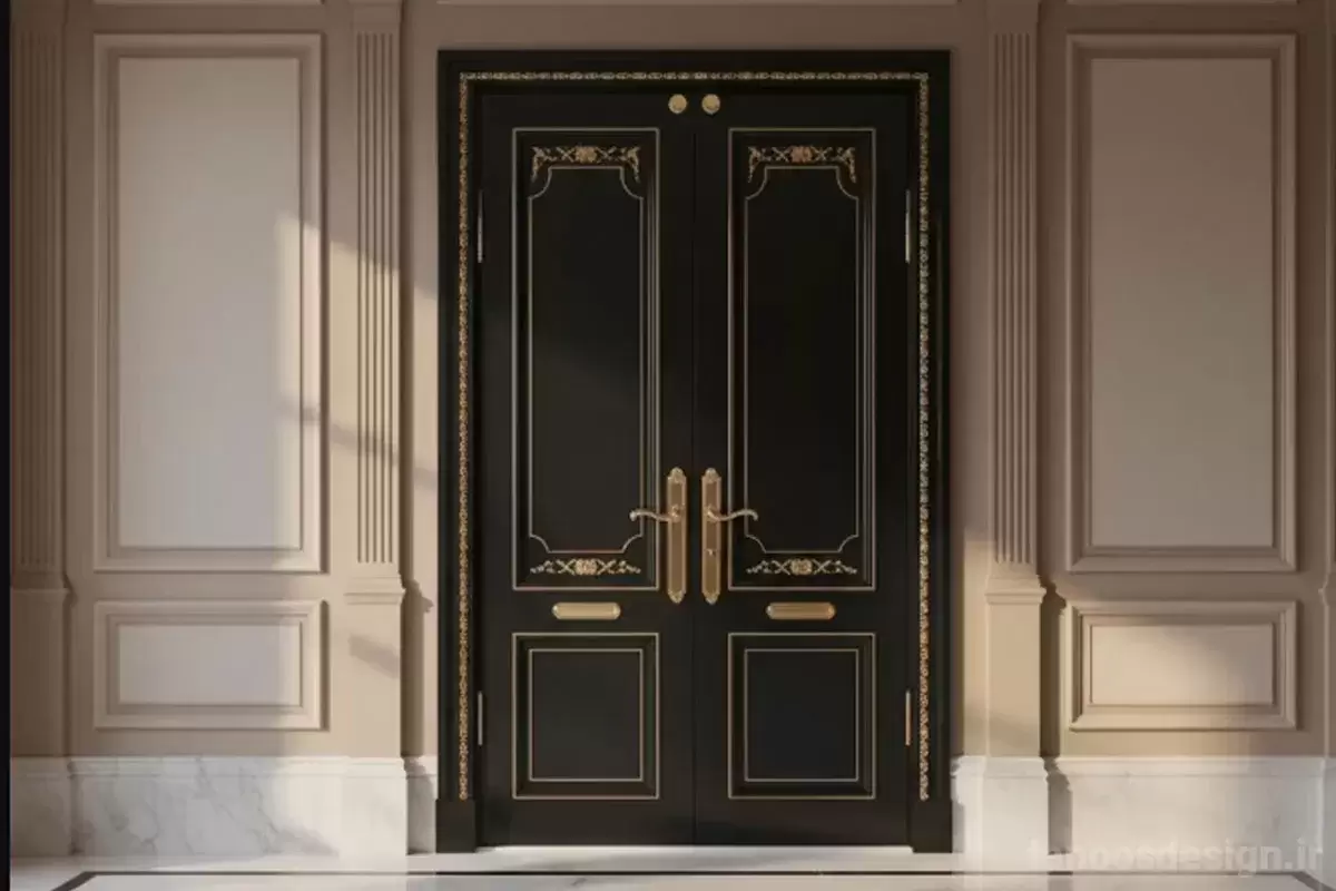 Door color in classic decoration 4 | فانوس دیزاین تولید کننده انواع درب اتاق ، ضد سرقت، درب ورودی و ضد آل