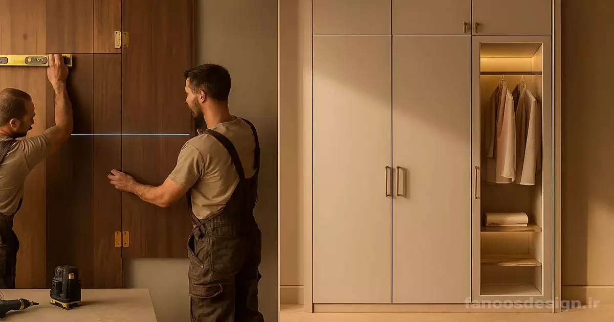 نکات مهم نصب و نگهداری کمد دیواری