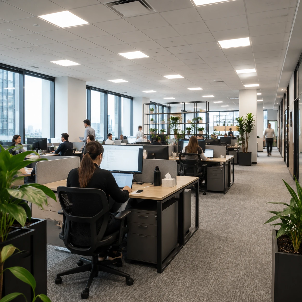 نورپردازی فضای کارمندان (Open Office)؛ افزایش تمرکز، انرژی و بهرهوری 3 نورپردازی فضای کارمندان (Open Office)