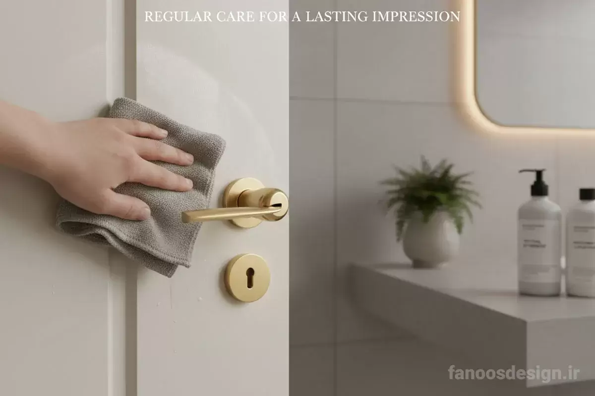 نگهداری و سرویس دورهای درب سرویس بهداشتی؛ راز افزایش عمر و جلوگیری از خرابی 3 Maintenance and service of bathroom door cycles | فانوس دیزاین تولید کننده انواع درب اتاق ، ضد سرقت، درب ورودی و ضد آل