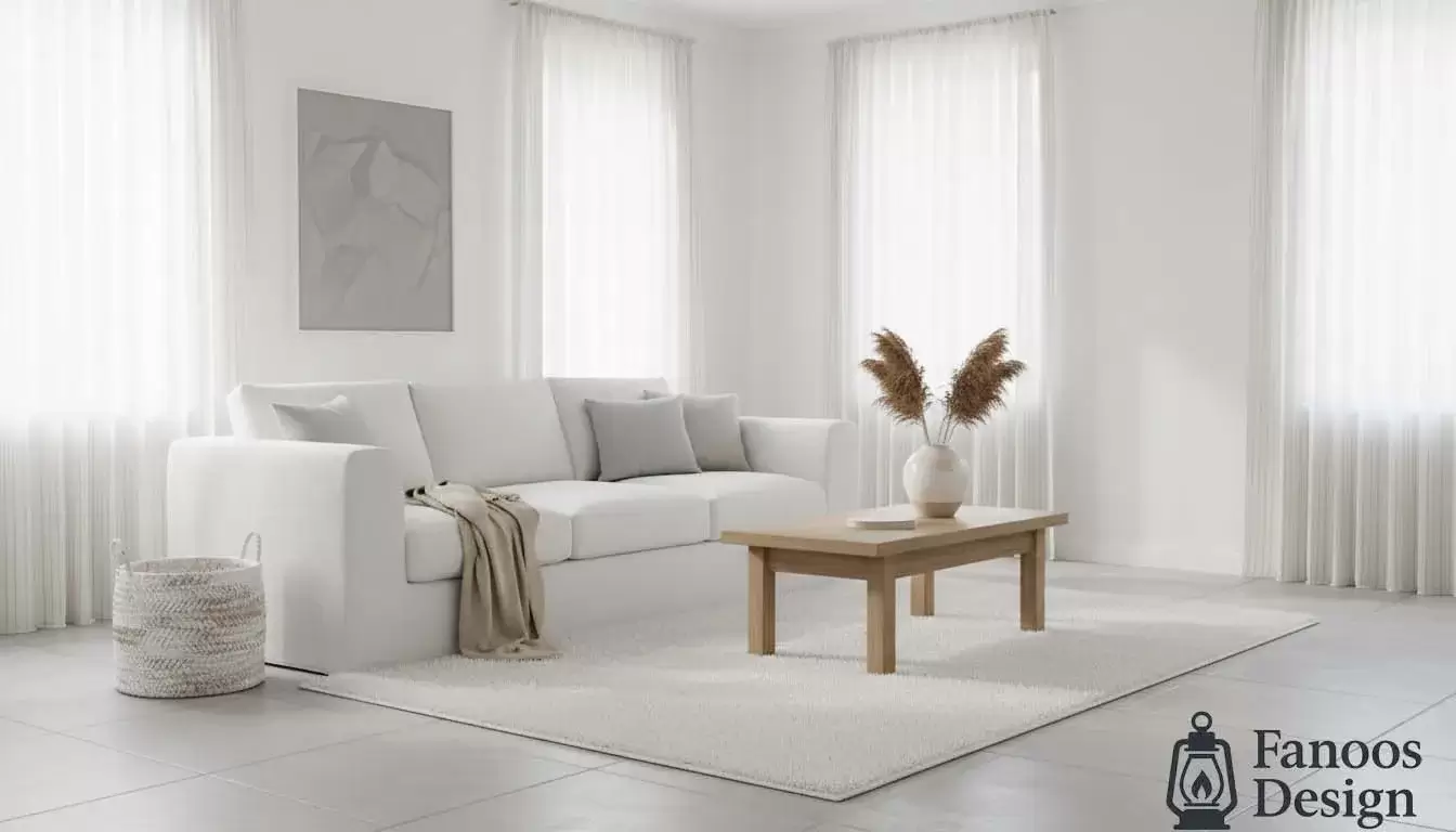 اتاق خواب مینیمال سفید؛ راهنمای کامل طراحی، رنگ، چیدمان و انتخاب درب 3 Minimalist white bedroom 2 | فانوس دیزاین تولید کننده انواع درب اتاق ، ضد سرقت، درب ورودی و ضد آل