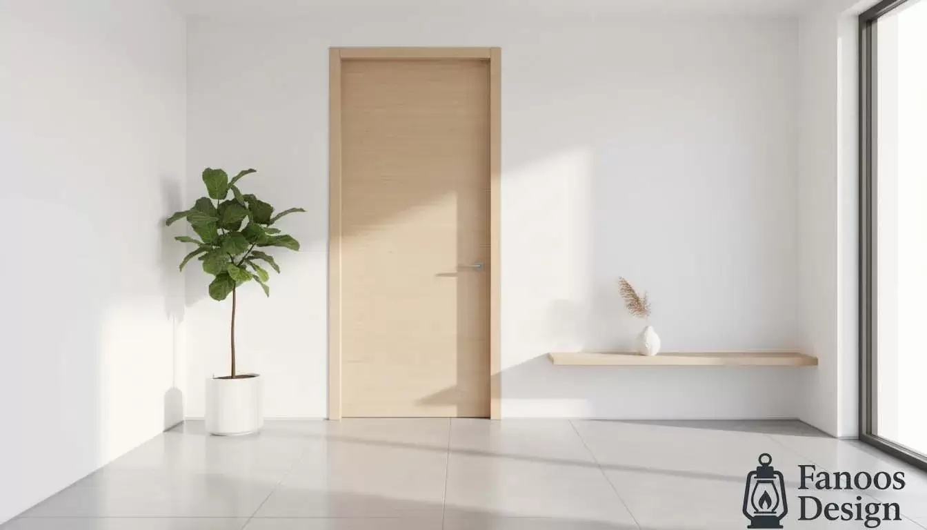 اتاق خواب مینیمال سفید؛ راهنمای کامل طراحی، رنگ، چیدمان و انتخاب درب 4 Minimalist white bedroom 4 | فانوس دیزاین تولید کننده انواع درب اتاق ، ضد سرقت، درب ورودی و ضد آل