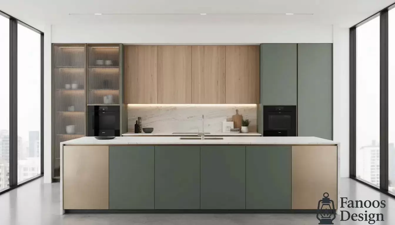 Modern kitchen cabinet colors and designs 4 | فانوس دیزاین تولید کننده انواع درب اتاق ، ضد سرقت، درب ورودی و ضد آل