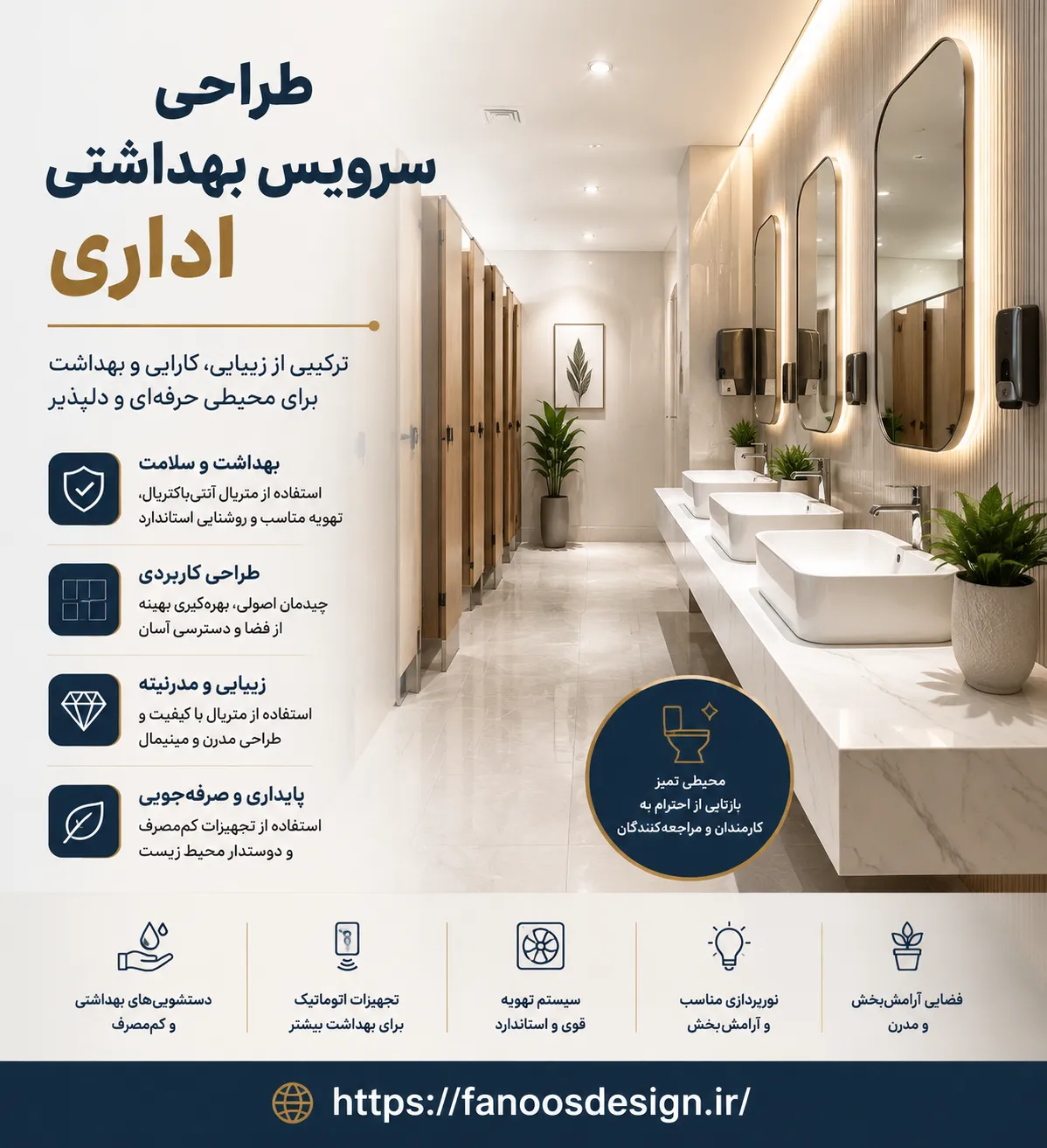 طراحی سرویس‌ بهداشتی اداری