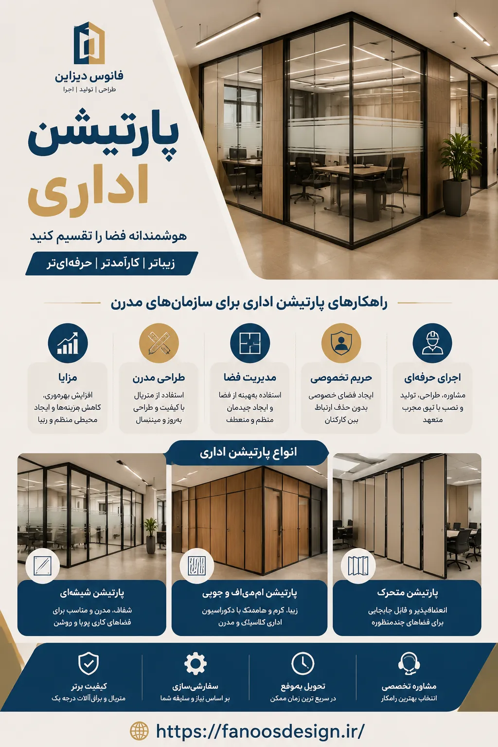پارتیشن فضای اداری