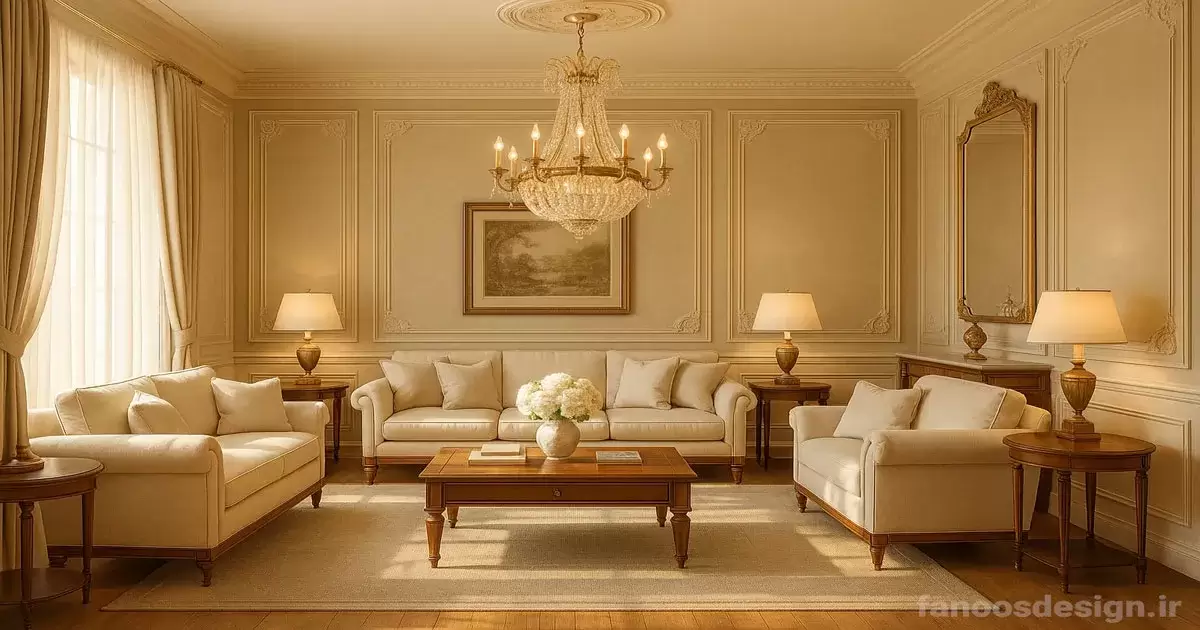 اصول دکوراسیون پذیرایی کلاسیک