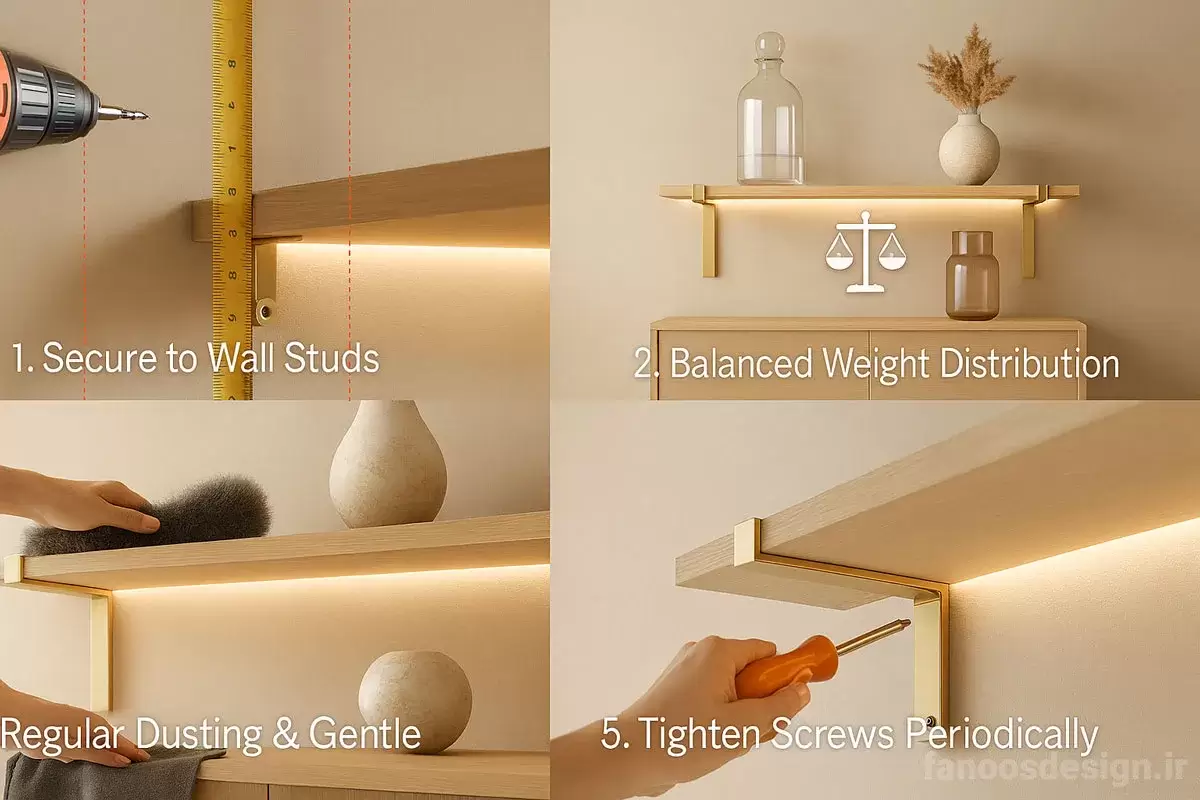 ۳. نکات مهم بعد از نصب (نگهداری و جلوگیری از خرابی)