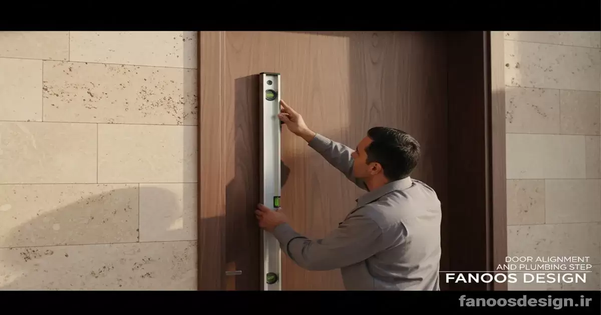 نصب استاندارد درب ورودی؛ راهنمای کامل شاقول‌گیری، چارچوب، فوم‌ریزی و رگلاژ
