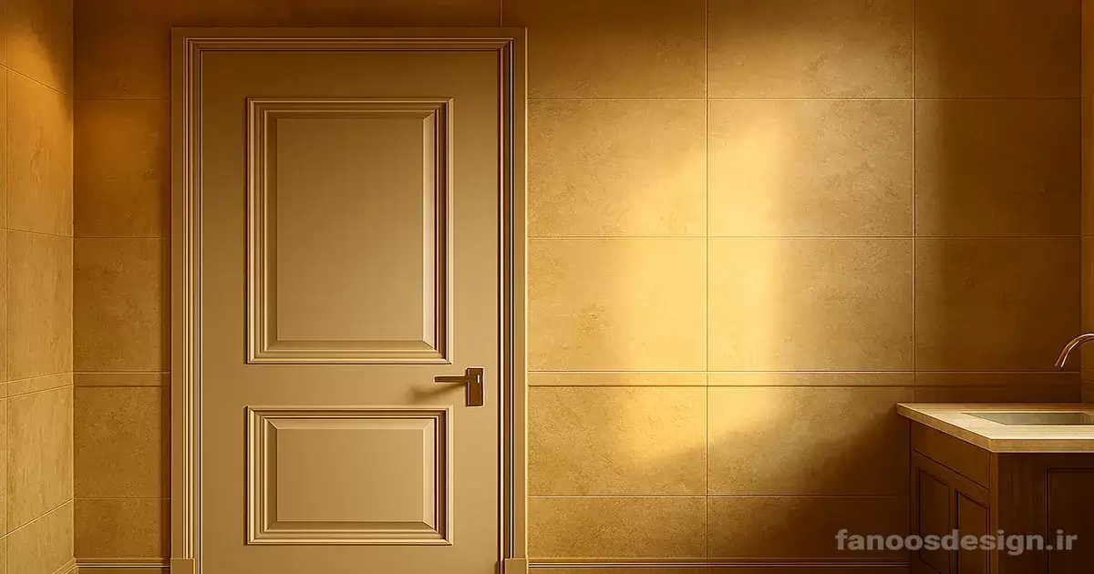 بهترین رنگ‌های درب سرویس بهداشتی؛ سفید