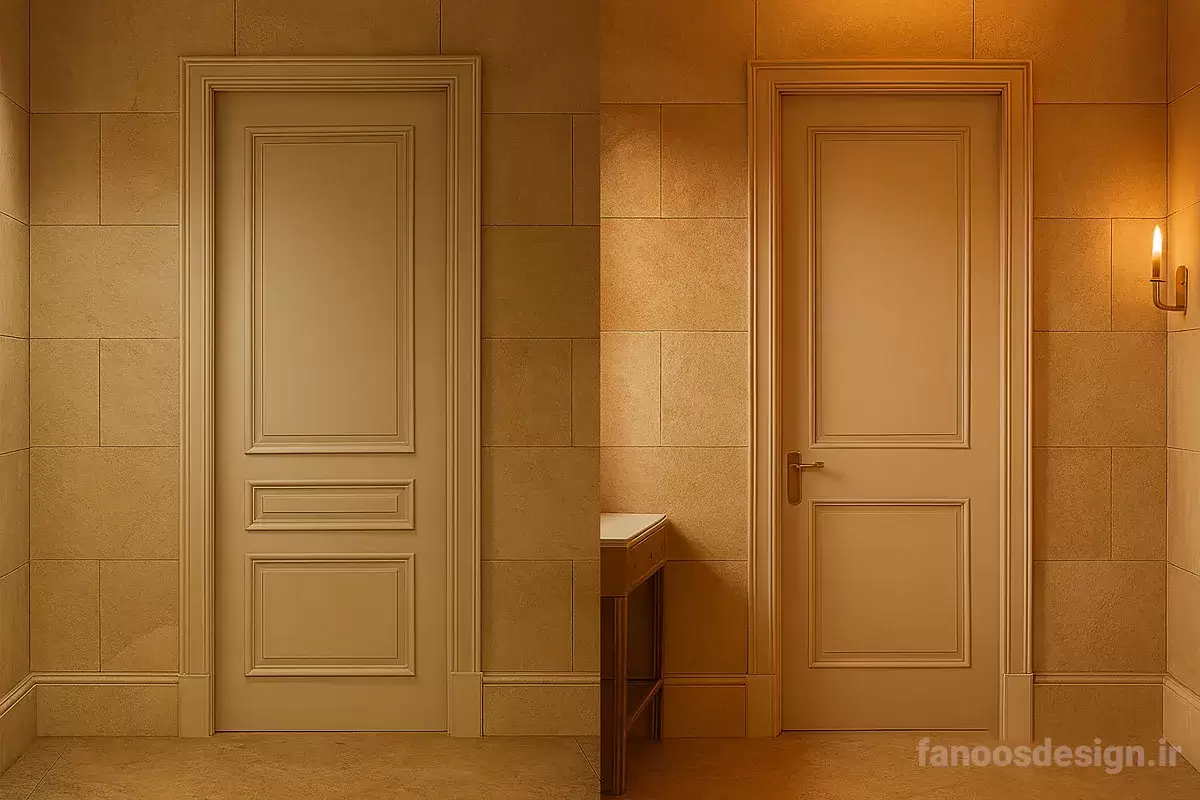 The best bathroom door colors white4 | فانوس دیزاین تولید کننده انواع درب اتاق ، ضد سرقت، درب ورودی و ضد آل