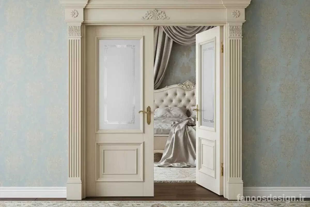 درب اتاق خواب در سبک نئوکلاسیک
