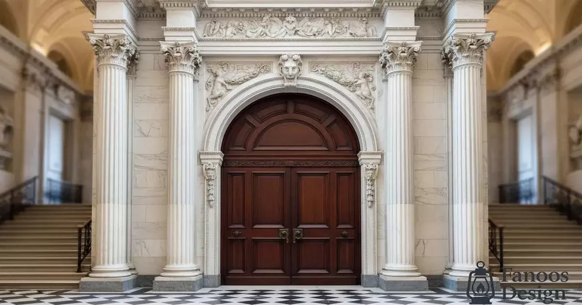 بهترین مدل‌های درب ورودی کلاسیک برای نمای ساختمان‌های لوکس