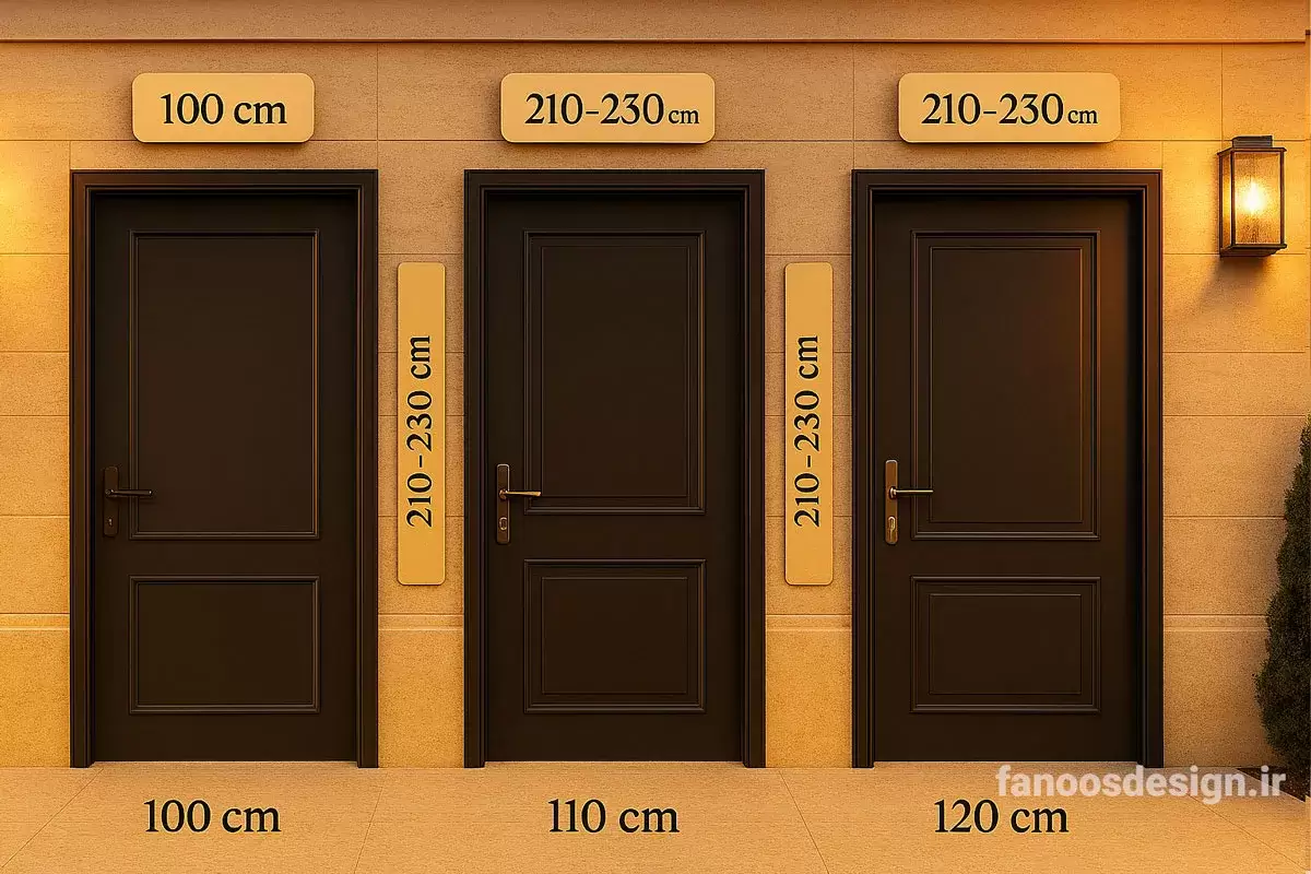 بهترین ابعاد، نصب و چارچوب مناسب برای درب آهنی حیاط؛ راهنمای کامل انتخاب و اجرای استاندارد 2 The best dimensions 2 | فانوس دیزاین تولید کننده انواع درب اتاق ، ضد سرقت، درب ورودی و ضد آل