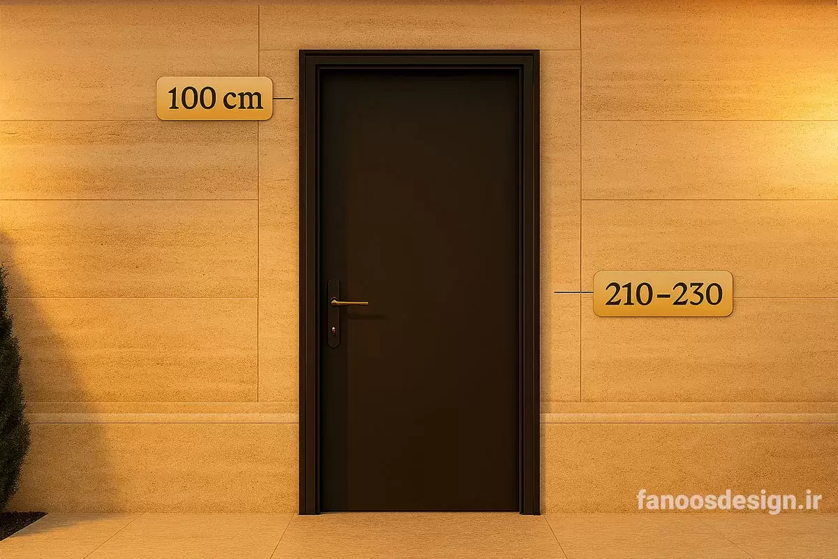 بهترین ابعاد، نصب و چارچوب مناسب برای درب آهنی حیاط؛ راهنمای کامل انتخاب و اجرای استاندارد 3 The best dimensions 3 | فانوس دیزاین تولید کننده انواع درب اتاق ، ضد سرقت، درب ورودی و ضد آل