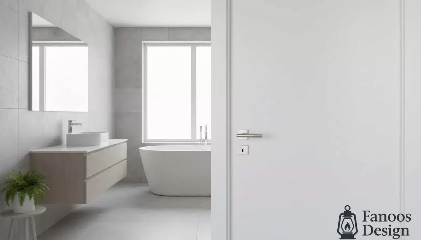 The best material for bathroom doors 1 | فانوس دیزاین تولید کننده انواع درب اتاق ، ضد سرقت، درب ورودی و ضد آل