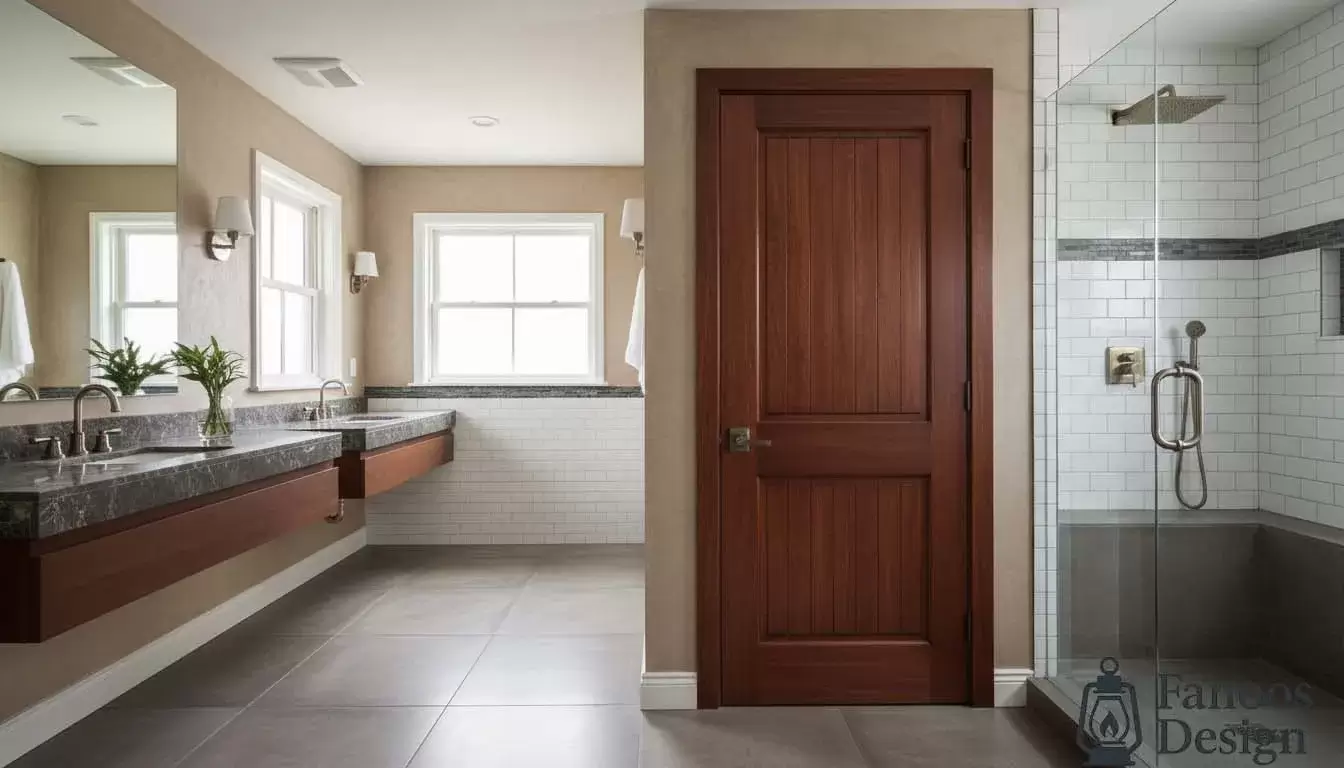 The best material for bathroom doors 4 | فانوس دیزاین تولید کننده انواع درب اتاق ، ضد سرقت، درب ورودی و ضد آل
